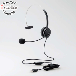エレコム(ELECOM)のELECOM　片耳オーバーヘッドタイプ USB ヘッドセット　HS-HP29UBK(ヘッドフォン/イヤフォン)