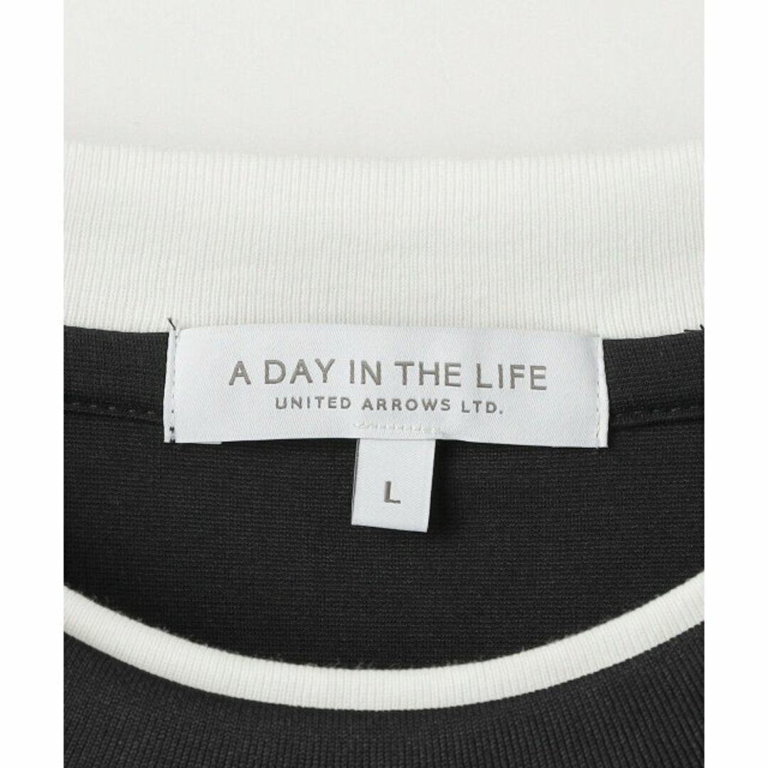 a day in the life(アデイインザライフ)の【NAVY】ポンチ エンブロイダリー フェイクレイヤード カットソー<A DAY IN THE LIFE> メンズのトップス(Tシャツ/カットソー(半袖/袖なし))の商品写真