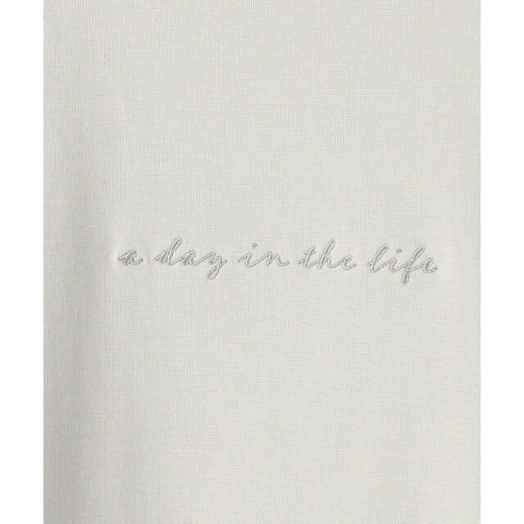 a day in the life(アデイインザライフ)の【LT.GRAY】ポンチ エンブロイダリー フェイクレイヤード カットソー<A DAY IN THE LIFE> メンズのトップス(Tシャツ/カットソー(半袖/袖なし))の商品写真
