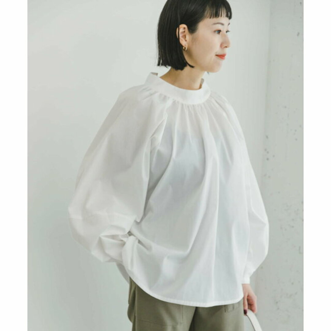 URBAN RESEARCH ITEMS(アーバンリサーチアイテムズ)の【WHT】ハイネックブラウス レディースのトップス(シャツ/ブラウス(長袖/七分))の商品写真