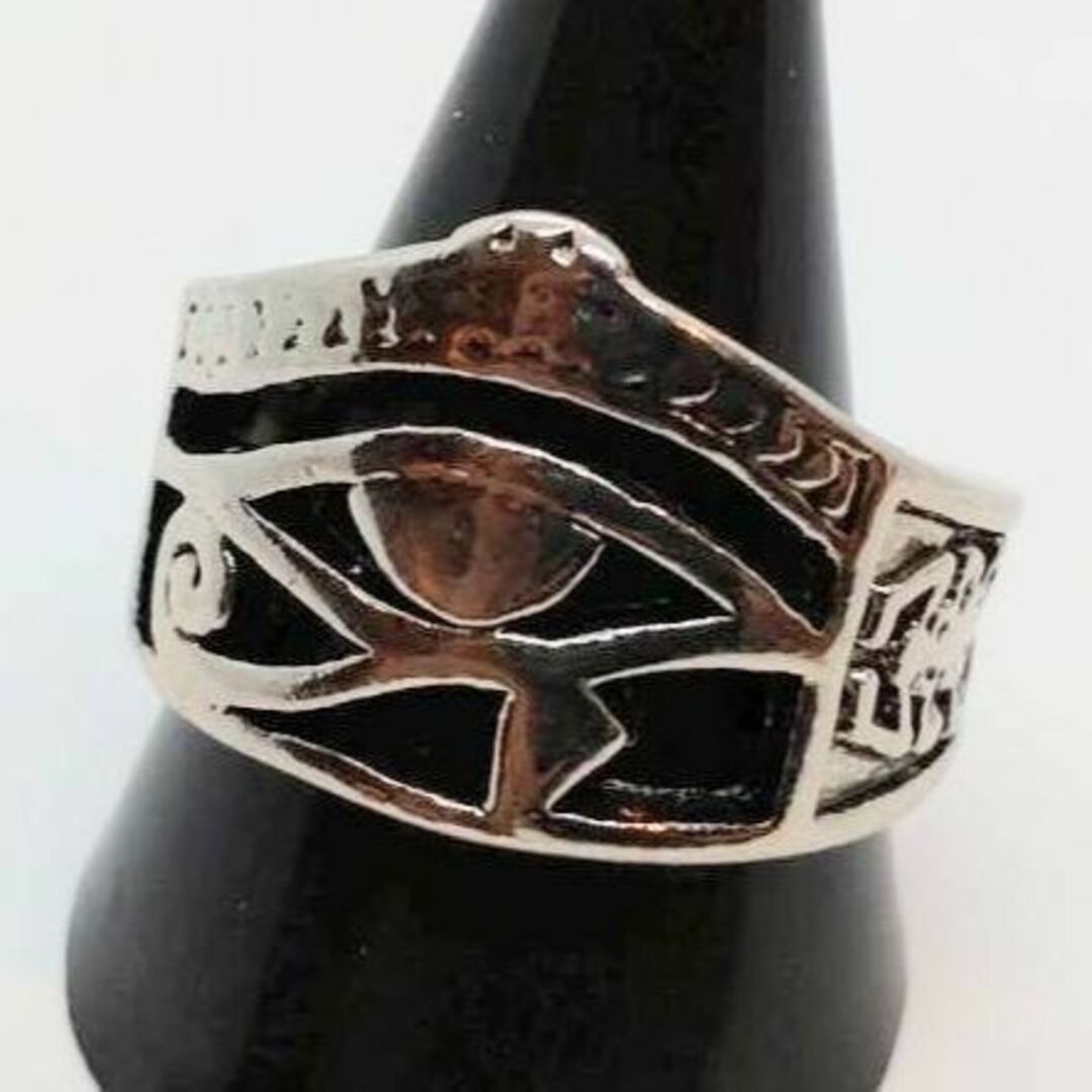【２１号】ホルスの目　リング　指輪　フリーメイソン　秘密結社　ストリート　ロック メンズのアクセサリー(リング(指輪))の商品写真