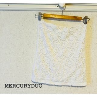 【MERCURYDUO 】チューブトップ　ホワイト(ベアトップ/チューブトップ)