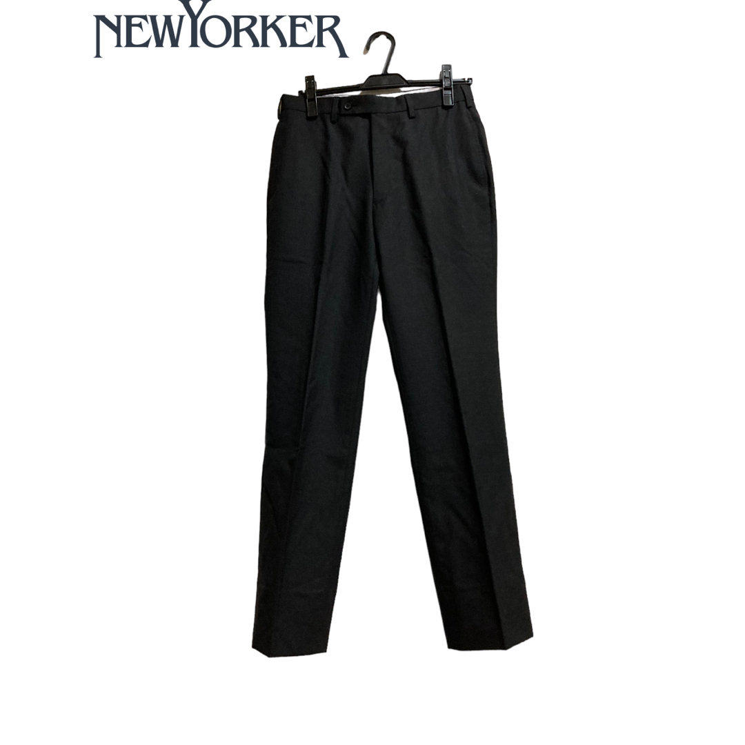 NEWYORKER(ニューヨーカー)のNEWYORKER スラックスパンツ　チャコールグレー メンズのパンツ(スラックス)の商品写真