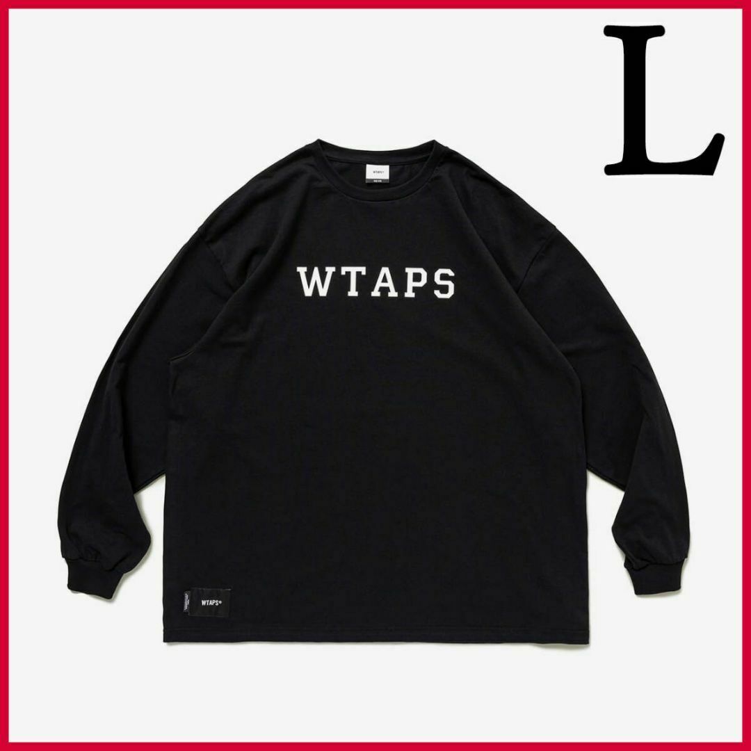 W)taps(ダブルタップス)の新品 Black L WTAPS COLLEGE / LS / COTTON メンズのトップス(Tシャツ/カットソー(七分/長袖))の商品写真