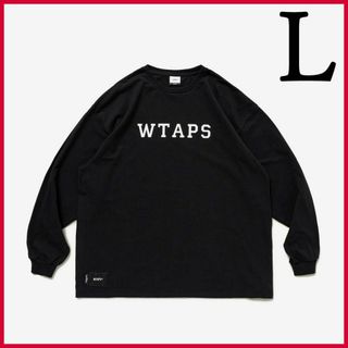 ダブルタップス(W)taps)の新品 Black L WTAPS COLLEGE / LS / COTTON(Tシャツ/カットソー(七分/長袖))