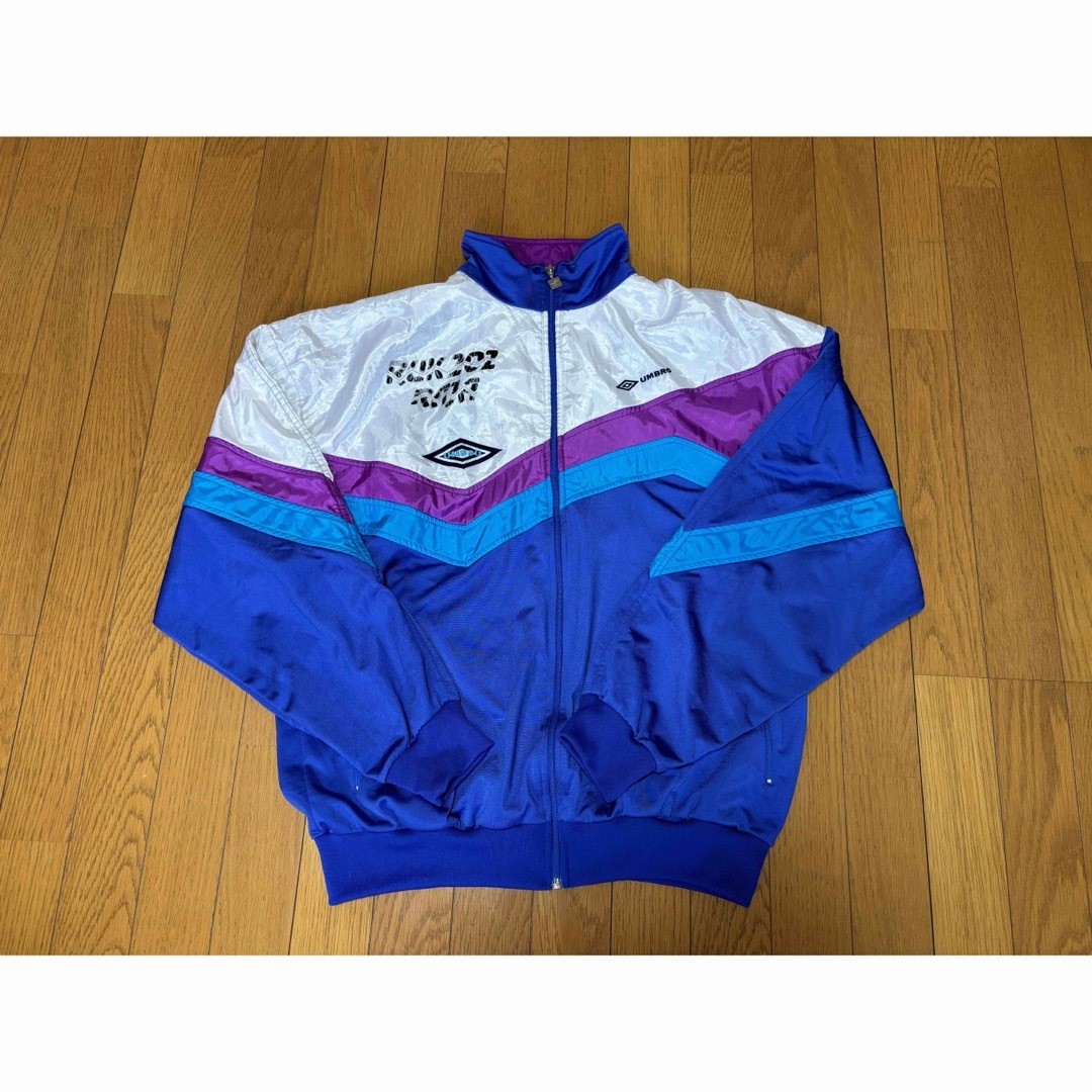 UMBRO - umbro 90s トラックジャケット デカタグ サイズL ブルー