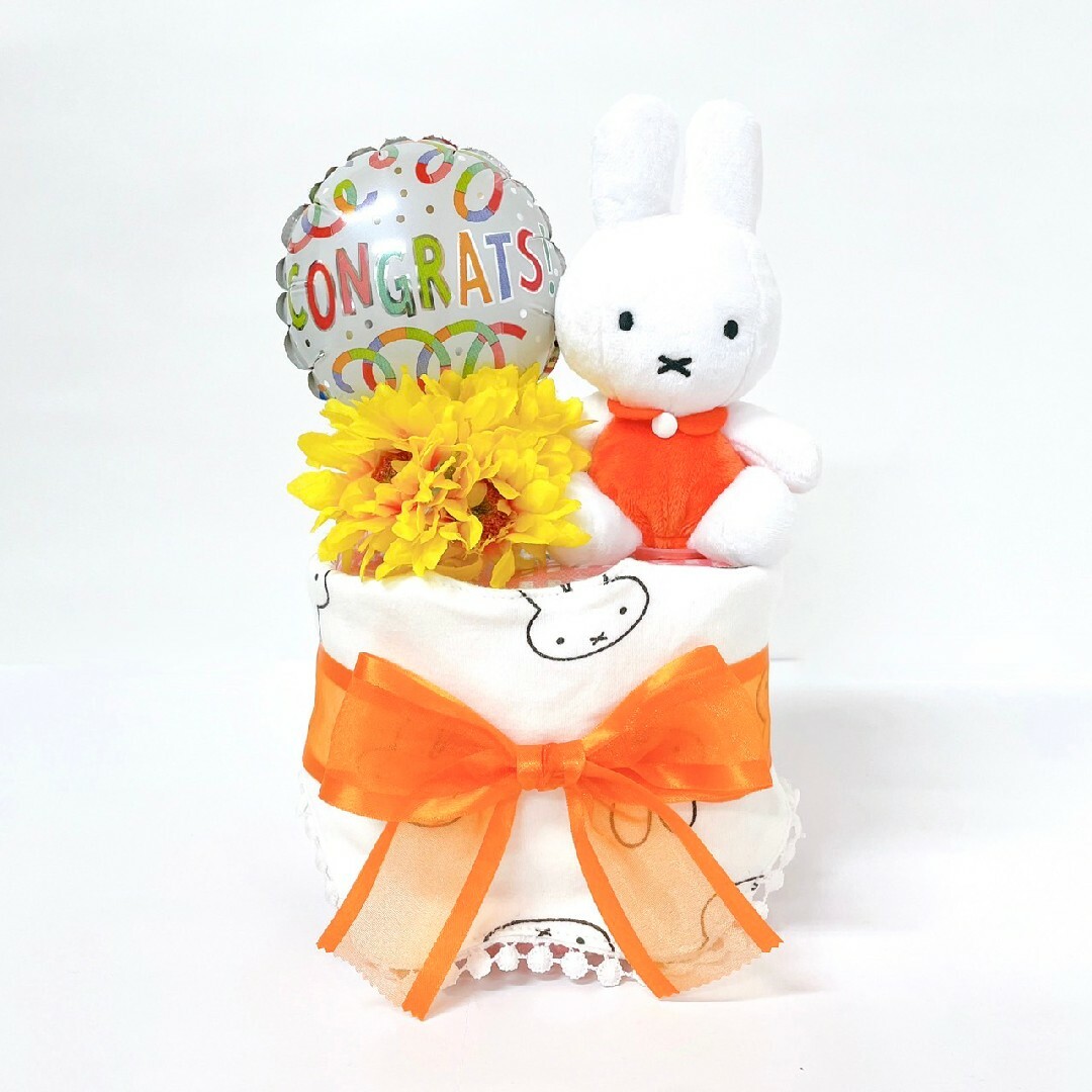 miffy(ミッフィー)の【Miltyオリジナル】プチおむつケーキ  miffy キッズ/ベビー/マタニティのおむつ/トイレ用品(ベビー紙おむつ)の商品写真