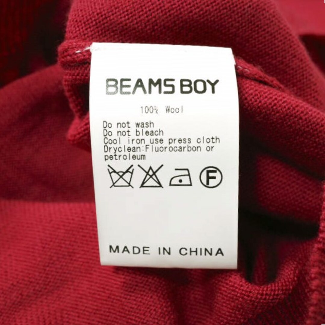 BEAMS BOY(ビームスボーイ)のBEAMS BOY ビームスボーイ ハイゲージウールタートルネックニット 13-15-0175-138 ONE SIZE レッド セーター 長袖 プルオーバー トップス【中古】【BEAMS BOY】 レディースのトップス(ニット/セーター)の商品写真