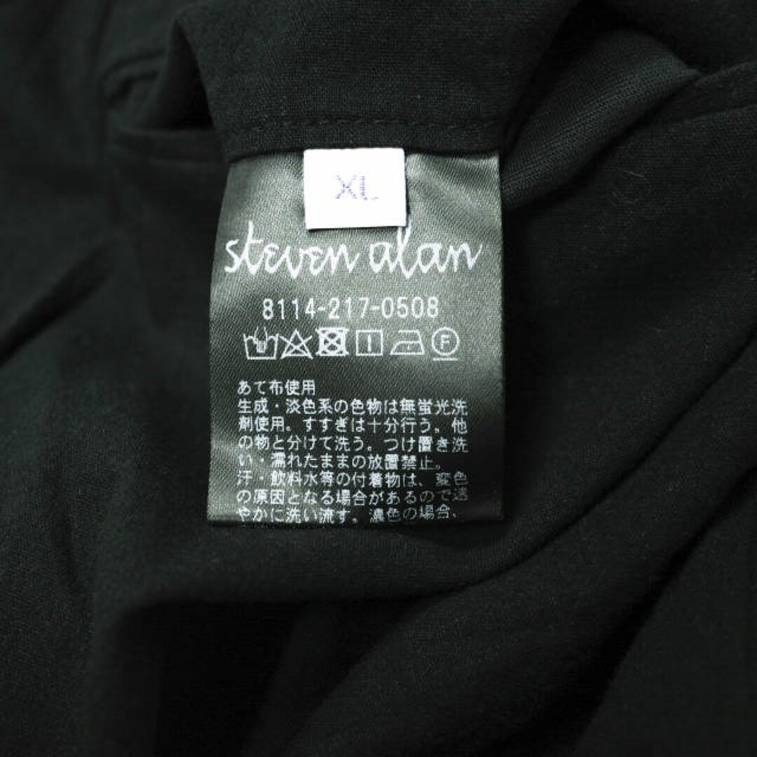 steven alan(スティーブンアラン)のSteven Alan スティーブンアラン 日本製 R/L/C SUPER BAGGY TAPERED HALF EASY PANTS - ANKLE スーパーバギーテーパードイージーパンツ 8114-217-0508 XL ブラック ボトムス【中古】【Steven Alan】 メンズのパンツ(その他)の商品写真