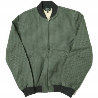 アーペーセー(A.P.C)のA.P.C. アーペーセー PLAID BOMBER JACKET チェックボンバージャケット 24203-1-31231 XS KHAKI リブ ブルゾン アウター【中古】【A.P.C.】(ブルゾン)