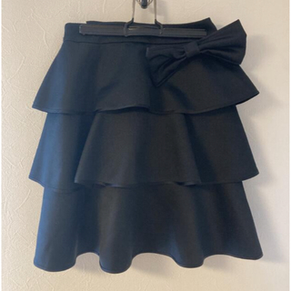 ルネ(René)の美品　ルネ　RENE ブラック　スカート　　36(ひざ丈スカート)