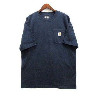カーハート(carhartt)のカーハート carhartt クルーネック ポケット Tシャツ 2021AW 紺(Tシャツ/カットソー(半袖/袖なし))