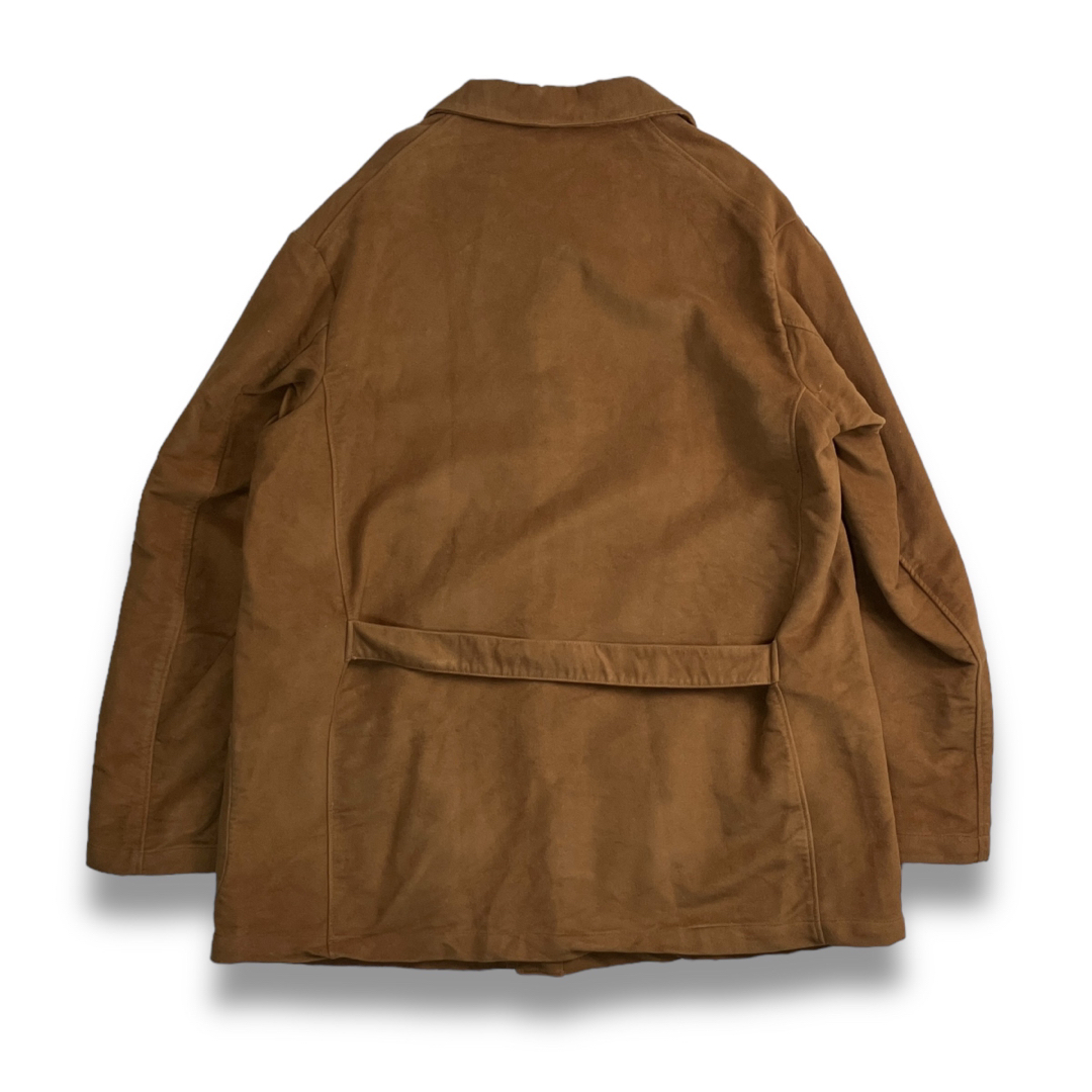 VINTAGE(ヴィンテージ)の60s イタリア軍 ホスピタルモールスキンジャケット ブラウン  ミリタリー メンズのジャケット/アウター(カバーオール)の商品写真