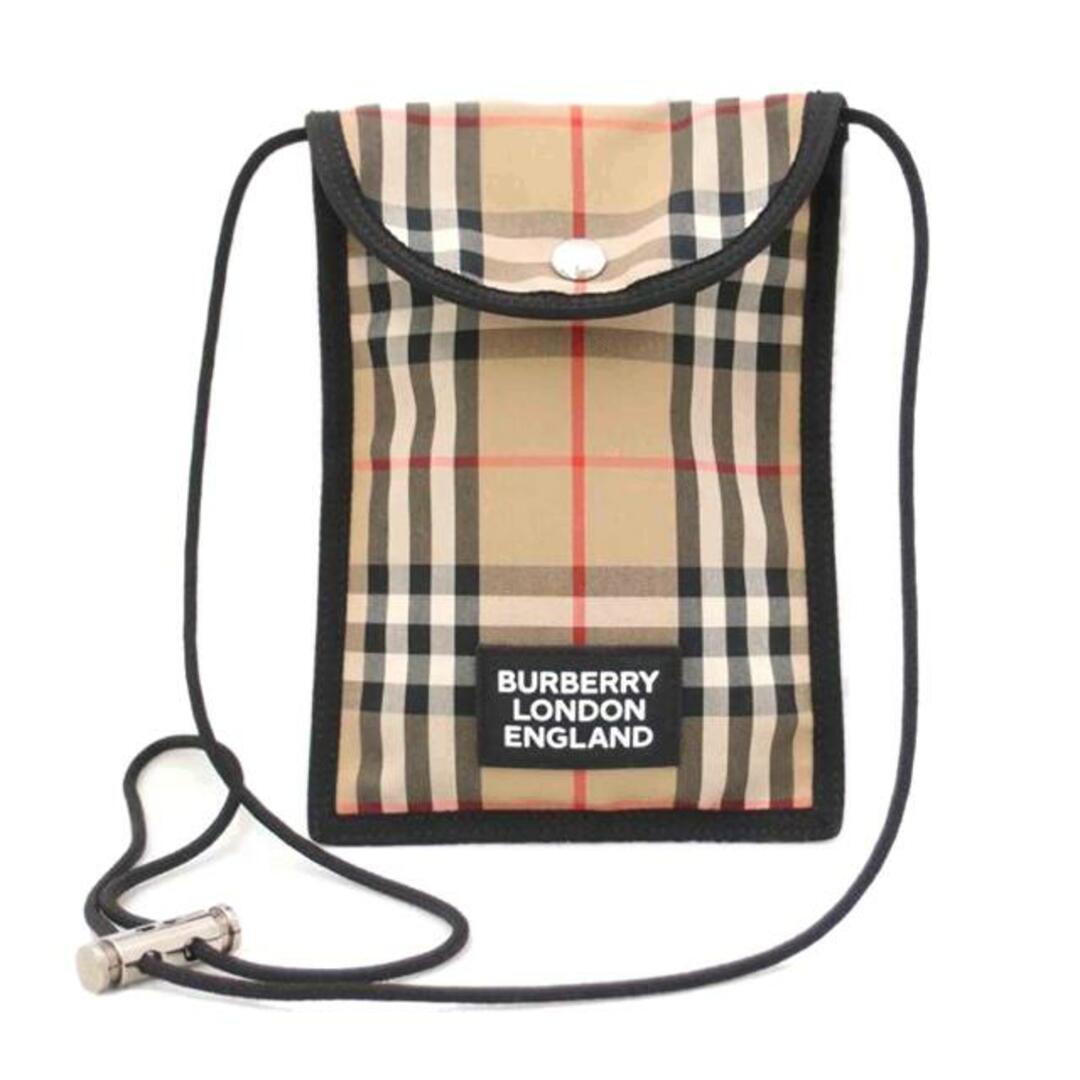 BURBERRY バーバリー ショルダーバッグ メンズ レディース  /ノバチェックフォンケース/ブラック/W15cm×H20cm/バーバリー/SAランク/69【中古】 | フリマアプリ ラクマ