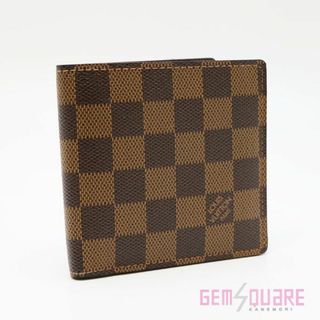 ルイヴィトン(LOUIS VUITTON)のルイヴィトン ダミエ ポルトフォイユ・マルコ 二つ折り財布 中古 N61675(折り財布)