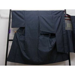 平和屋1■男性　本場大島紬　アンサンブル　80亀甲　逸品　ua6231(着物)