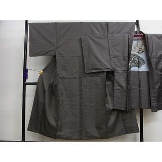 平和屋1■男性　本場大島紬　アンサンブル　亀甲文様　逸品　未使用　ze7749(着物)