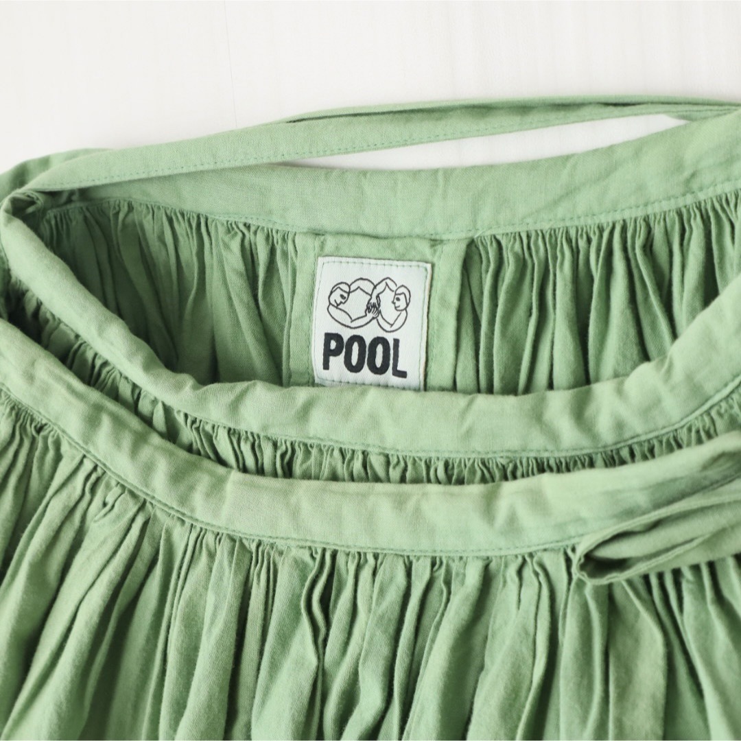 IDEE(イデー)のIDEE POOL いろいろの服 巻きギャザーエプロン レディースのスカート(ロングスカート)の商品写真