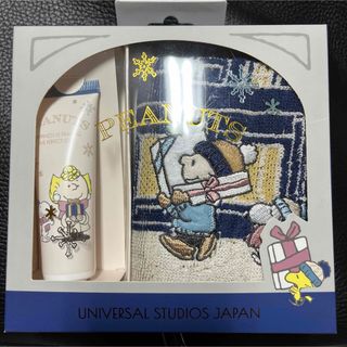 ユニバーサルスタジオジャパン(USJ)のスヌーピー　ハンドクリーム&タオルセット　新品未使用(ハンドクリーム)