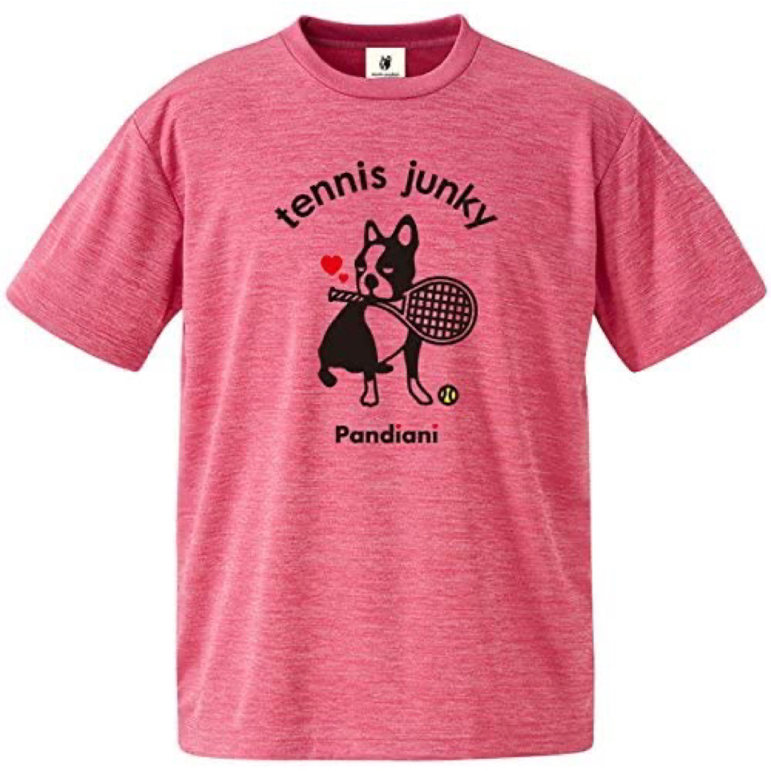 soccer junky(サッカージャンキー)のクラウディオ・パンディアーニ 半袖Tシャツ TJ18002ピンク メンズM 新品 スポーツ/アウトドアのテニス(ウェア)の商品写真