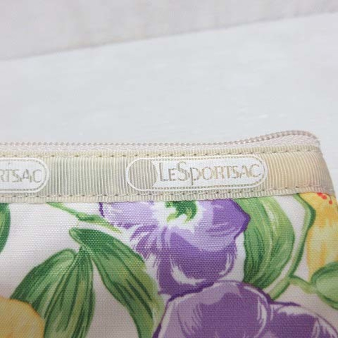 LeSportsac(レスポートサック)のレスポートサック LesportSAC ティッシュケース ミニ ポーチ 花柄 白 レディースのファッション小物(ポーチ)の商品写真