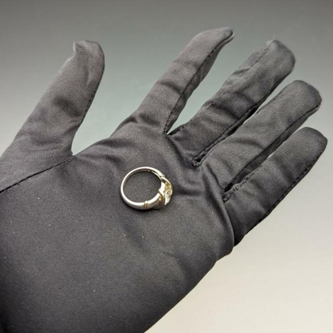 英国ヴィンテージジュエリー キュービックジルコニア 純銀リング（11号）指輪 エンタメ/ホビーの美術品/アンティーク(その他)の商品写真