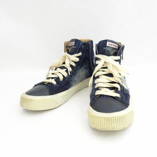 アガタ(AGATHA)のDIESEL / ディーゼル ◆スニーカー/S-VOYAGE/デニム/サイドジップ/ブルー/28cm F17-06-YUL 【メンズ/MEN/男性/ボーイズ/紳士】【靴/クツ/シューズ/SHOES】 メンズファッション【中古】 [0220481254](スニーカー)