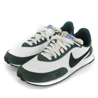 ナイキ(NIKE)のナイキ WAFFLE TRAINER 2 スニーカー ローカット 緑 24cm(スニーカー)