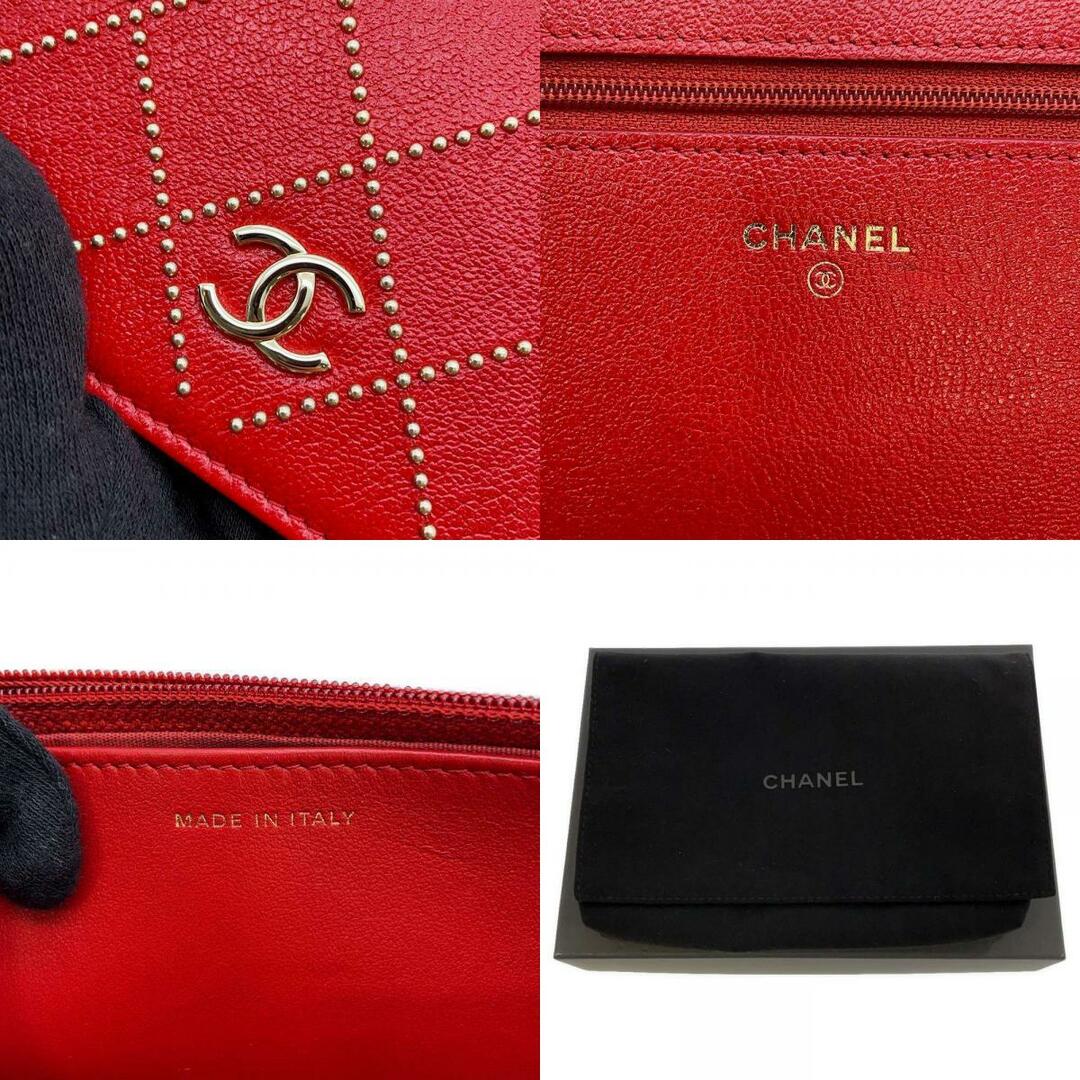 CHANEL(シャネル)のシャネル チェーンウォレット スタッズ ココマーク レザー AP0023 CHANEL 財布 レディースのファッション小物(財布)の商品写真