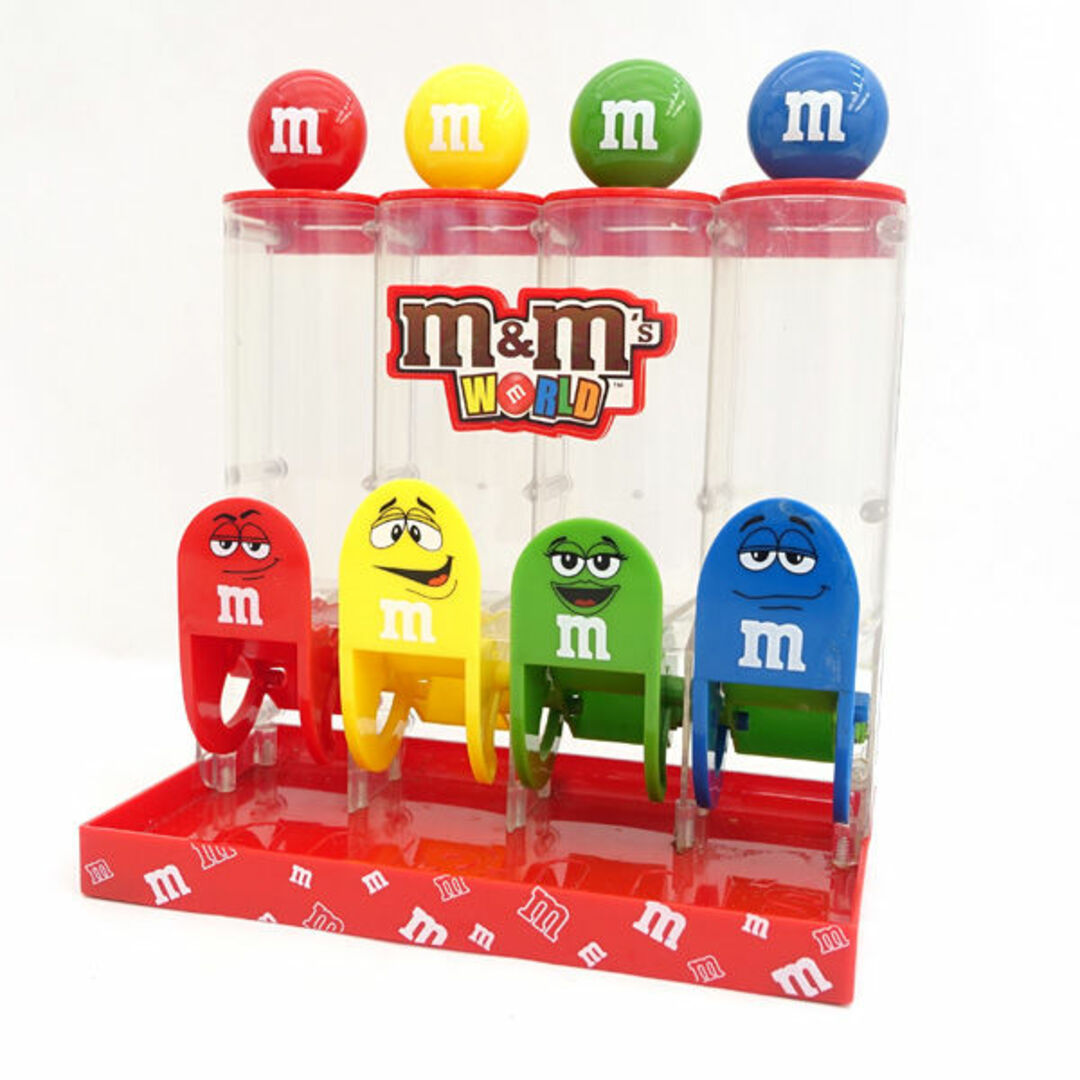 ◆2014 M&MS WORLD チューブ型 チョコ ディスペンサー 子供用品【中古】 [0220481812] インテリア/住まい/日用品のキッチン/食器(その他)の商品写真