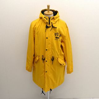 POLO RALPH LAUREN / ポロ ラルフローレン ◆ベンチコート/中綿/フード/裏ボア/ ATHL.DEPT/イエロー/サイズL 710776881001 【メンズ/MEN/男性/ボーイズ/紳士】 メンズファッション【中古】 [0220481820](ダッフルコート)