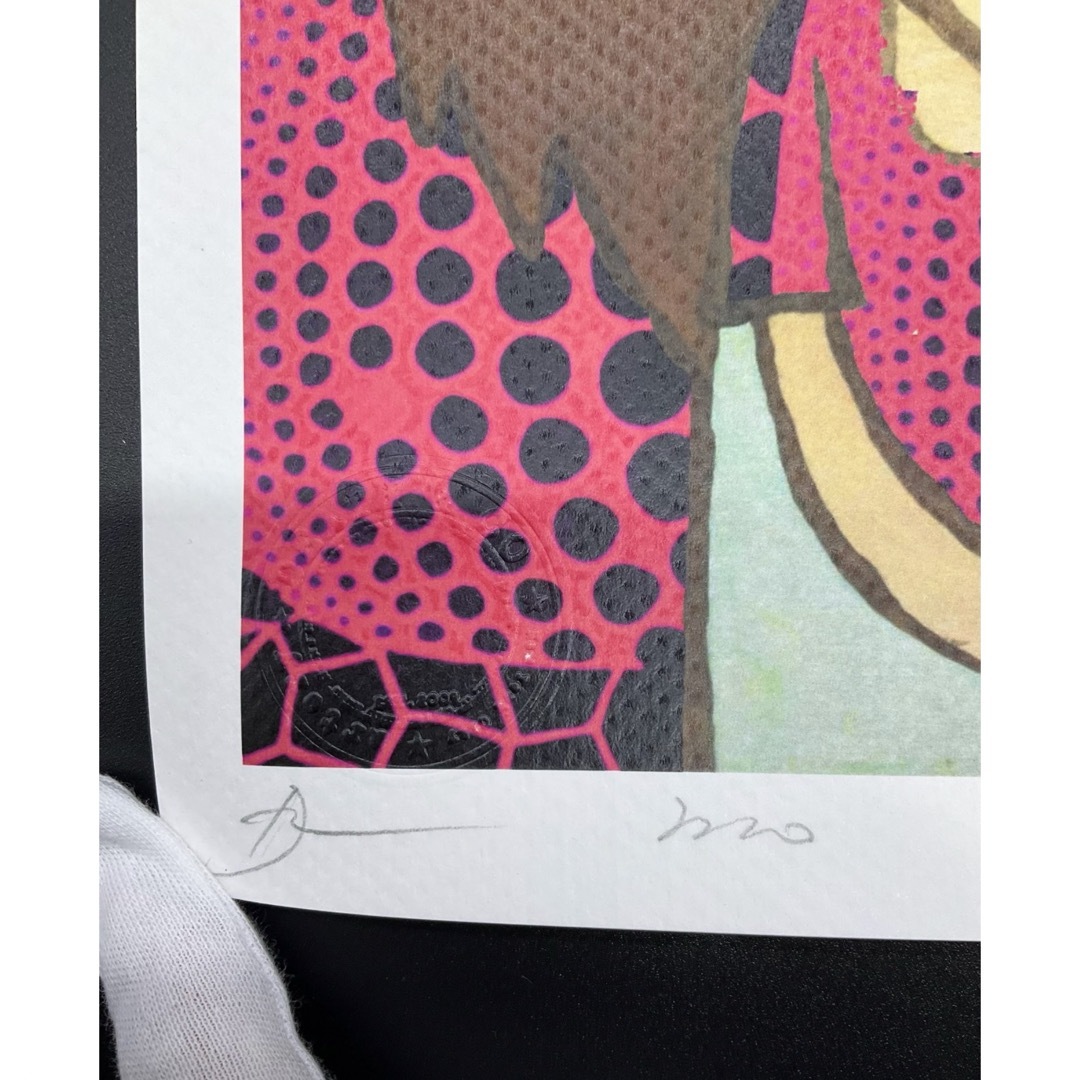 中古品 ★DEATH★ 奈良美智 / 草間弥生コラボ作品 COA有り 中古品 ★DEATH★ 奈良美智 / 草間弥生コラボ作品 COA有り