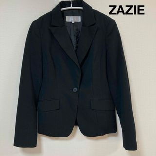 ザジ(ZAZIE)のレディーステーラードジャケット　アウターオフィス　フォーマルスーツ　コート黒(テーラードジャケット)