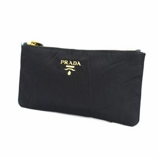 PRADA - 美品 プラダ ミニポーチ 巾着 三角ロゴプレート イタリア製