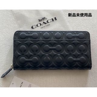 COACH - 【極美品】コーチ ラウンドファスナー長財布 シグネチャー