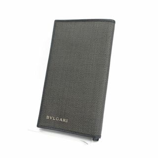 アバハウス(ABAHOUSE)のBVLGARI / ブルガリ ■二つ折り 長財布 ウィークエンド ナイロンレザー グレー ブラック 【財布/サイフ/ウォレット/wallet/コイン】 ブランド【中古】 [0990012804](長財布)