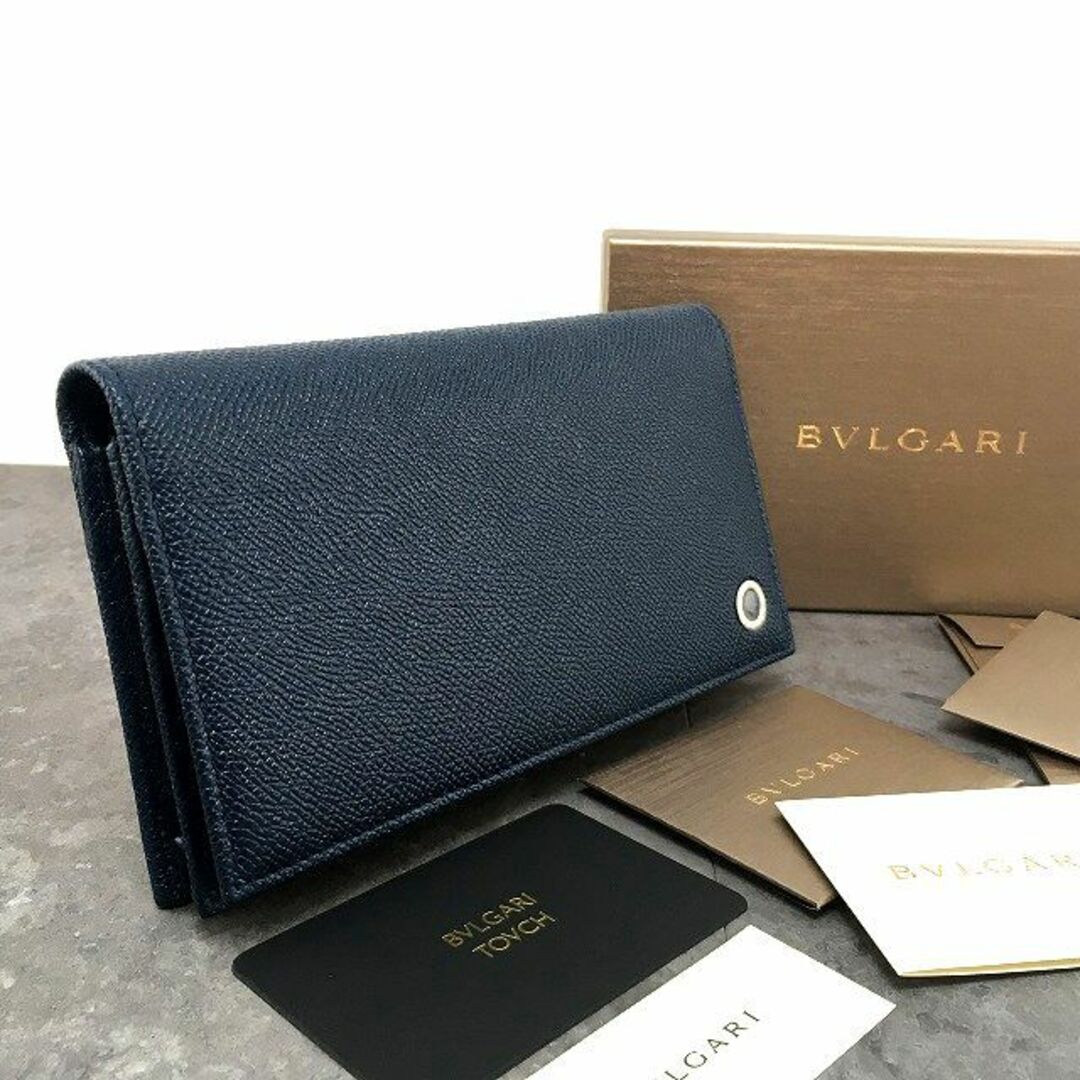 BVLGARI(ブルガリ)の未使用品 BVLGARI 長財布 283811 ネイビー 463 メンズのファッション小物(長財布)の商品写真