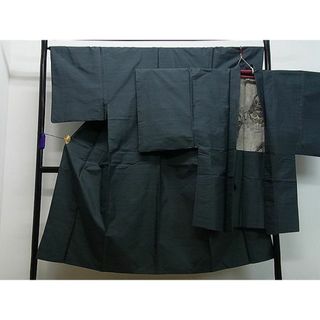 平和屋1■男性　本場大島紬　アンサンブル　100亀甲　逸品　gh6658(着物)