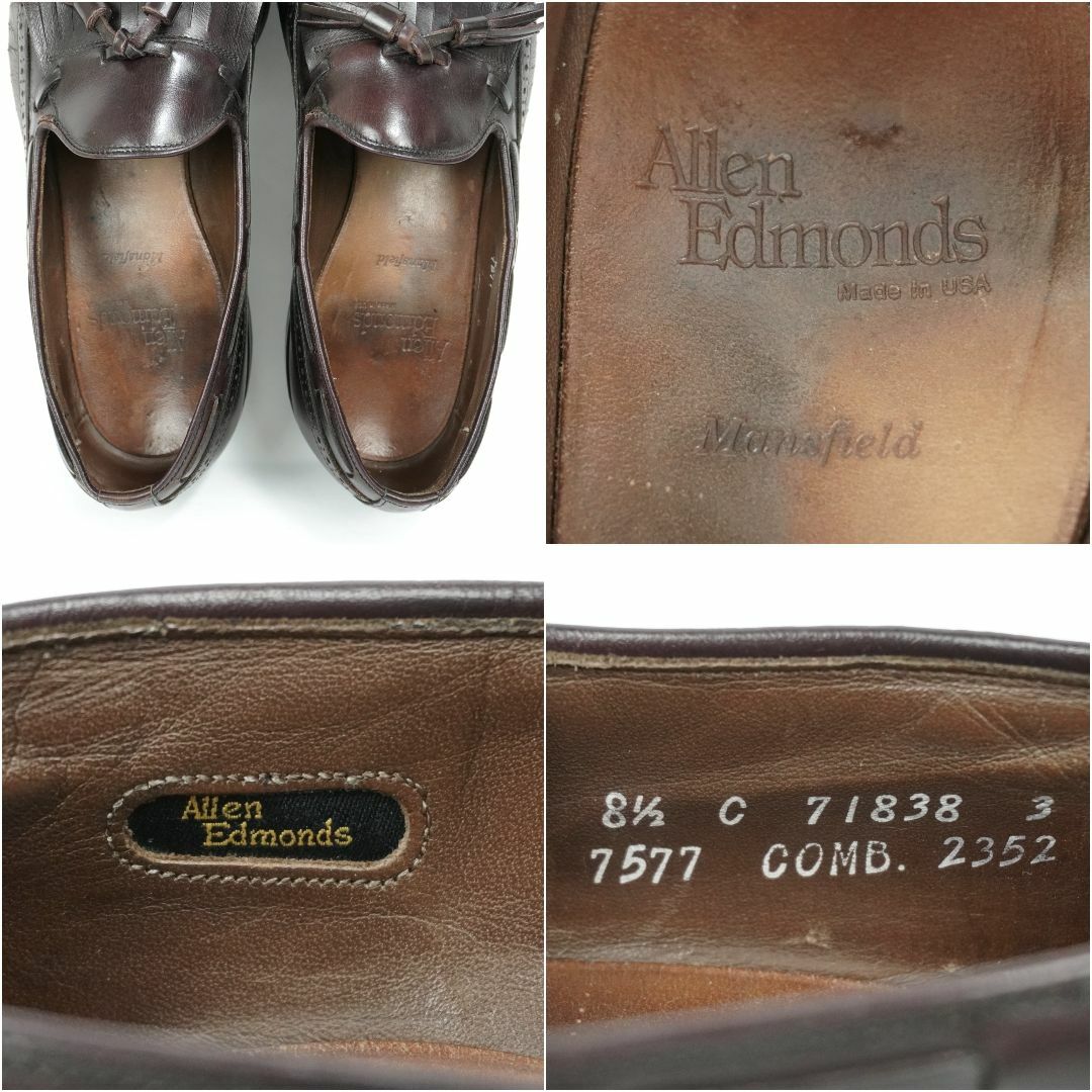 Allen Edmonds(アレンエドモンズ)のAllen Edmonds Mansfield 1990s US8.5C メンズの靴/シューズ(スリッポン/モカシン)の商品写真