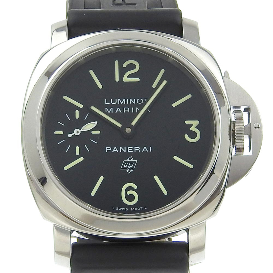 PANERAI(パネライ)の【PANERAI】パネライ ルミノール マリーナ PAM00632 ステンレススチール×ラバー 手巻き スモールセコンド レディース 黒文字盤 腕時計 レディースのファッション小物(腕時計)の商品写真