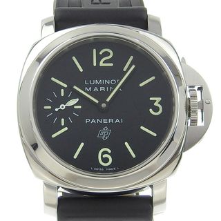 【PANERAI】パネライ ルミノール マリーナ PAM00632 ステンレススチール×ラバー 手巻き スモールセコンド レディース 黒文字盤 腕時計