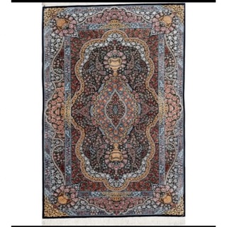 特級品  クム産 最高級ペルシャ絨毯  総シルク 縦199cm横133cm(ラグ)