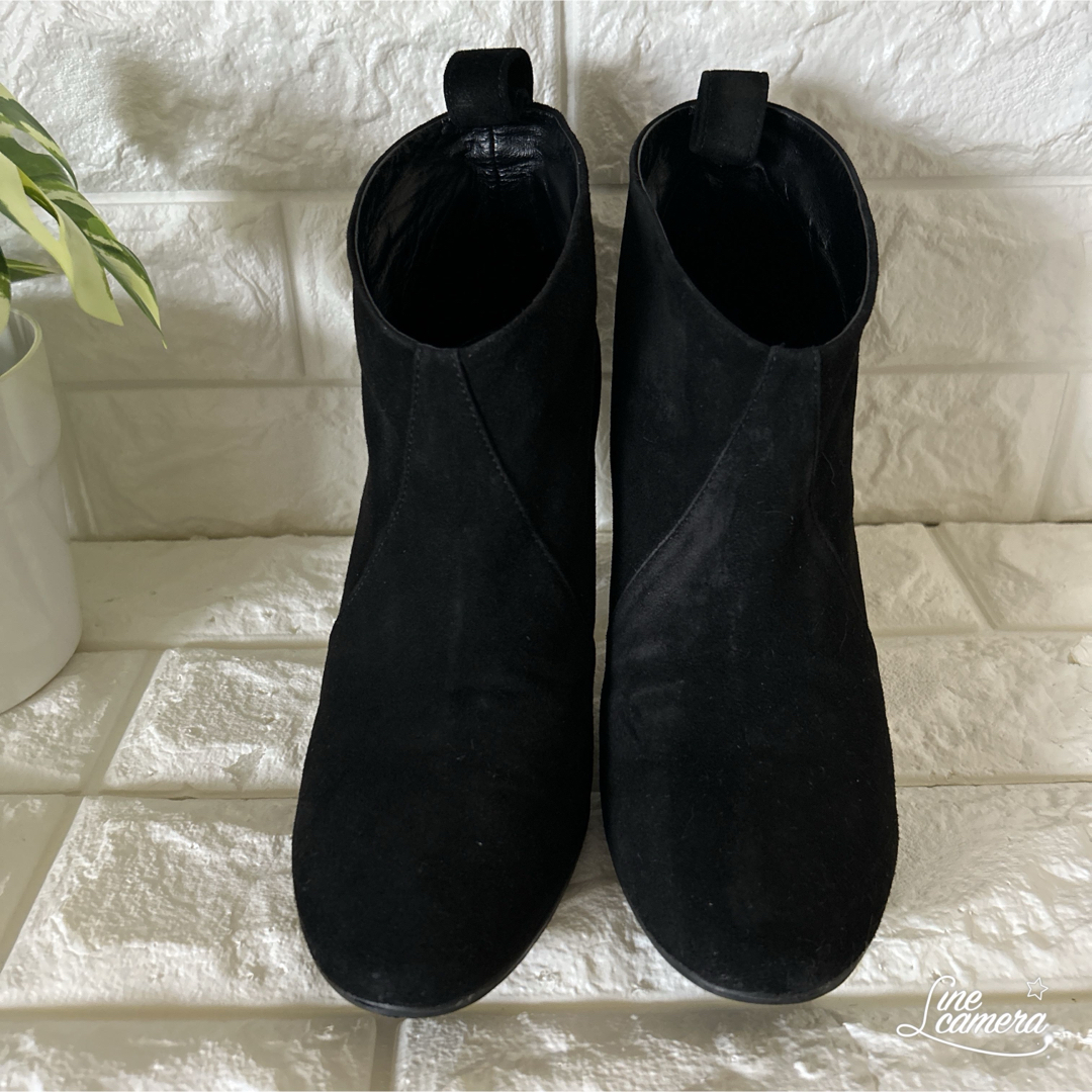 TSUMORI CHISATO(ツモリチサト)のツモリチサト　ショートブーツ　天然皮革　ブラック　24㎝ レディースの靴/シューズ(ブーツ)の商品写真