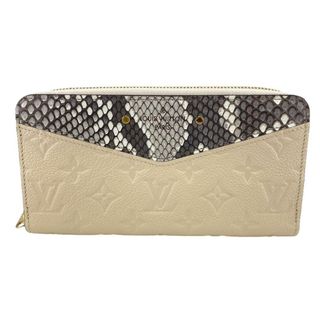 ルイヴィトン(LOUIS VUITTON)のルイヴィトン LOUIS VUITTON 長財布
 モノグラムアンプラント ジッピーウォレット ラウンドファスナー N96320 ベージュ(財布)