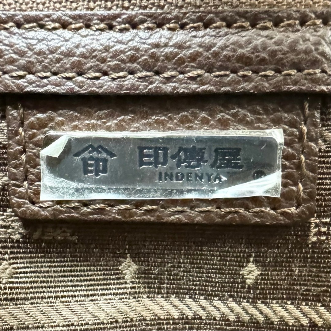 印傳屋(インデンヤ)の24B02 未使用に近い 印傳屋 インデンヤ ボストンバッグ スエード レザー レディースのバッグ(ハンドバッグ)の商品写真