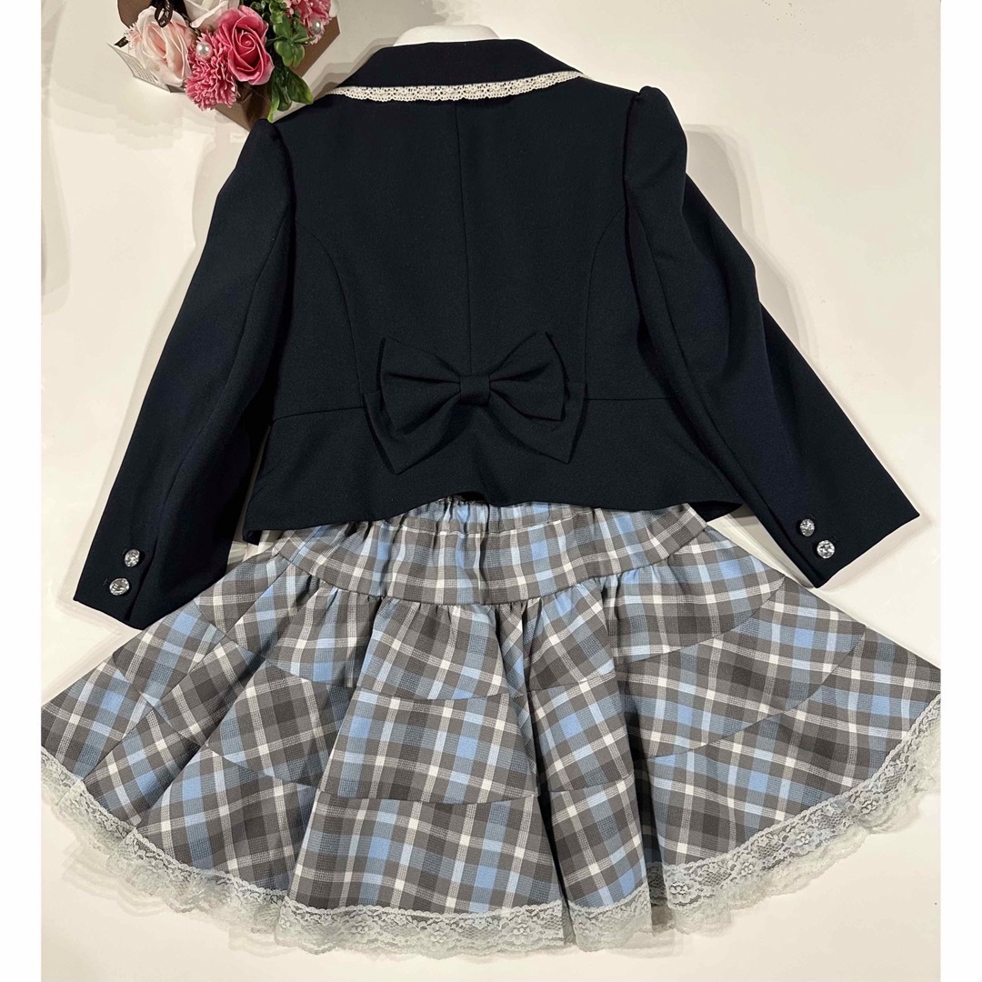 ★美品★sa.ku.raフォーマルスーツ/120cm キッズ/ベビー/マタニティのキッズ服女の子用(90cm~)(ドレス/フォーマル)の商品写真