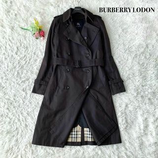 バーバリー(BURBERRY)の【美品】バーバリーロンドン トレンチコート ライナー ノバチェック ブラウン M(トレンチコート)