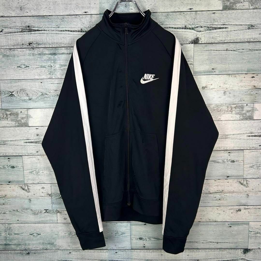 90s Nike トラックジャケット ジャージ ジャケット 袖ライン 刺繍ロゴ 90s Nike トラックジャケット ジャージ ジャケット 袖ライン 刺繍ロゴ