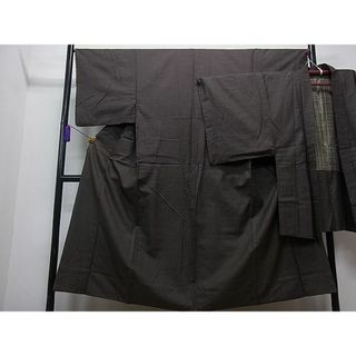 平和屋川間店■男性　紬　アンサンブル　100亀甲　逸品　ua6425(着物)