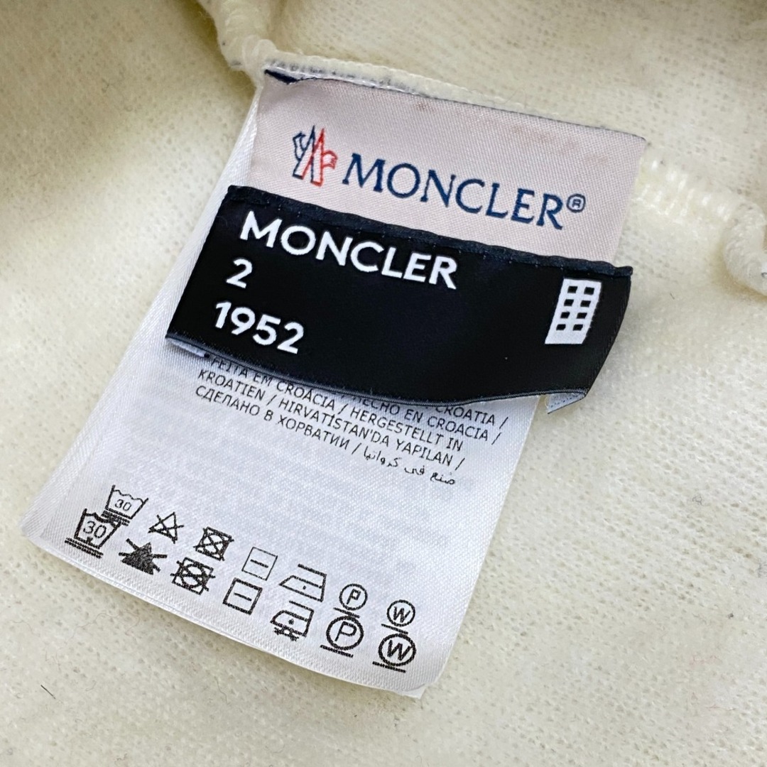 MONCLER(モンクレール)のモンクレール MONCLER パーカー
 19年 2 1952 E20918031100 ホワイト レディースのトップス(パーカー)の商品写真